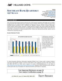 southeast bank quarterly
