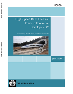 High-Speed Rail - World bank documents