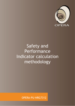 Safety and Performance Indicator calculation methodology