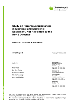 RoHS Hazardous Substances - European Commission