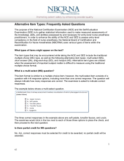 Alternative Item FAQs