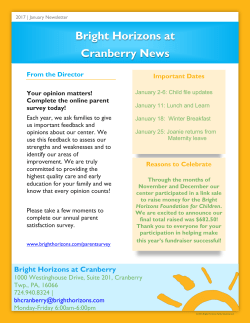 Bright Horizons at Cranberry News