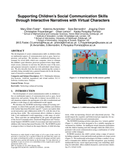 Supporting Children`s Social Communication Skills through