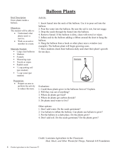 Balloon Plants - Florida Agriculture in the Classroom