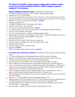 Length with 40 foot container is just under 48 feet