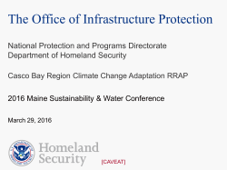 The Maine Climate Change Adaptation Regional Resiliency