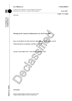 For Official Use C/MIN(2009)