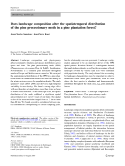 Does landscape composition alter the spatiotemporal