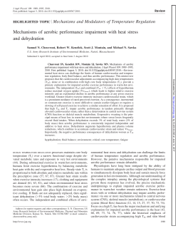 Mechanisms of aerobic performance impairment with heat stress