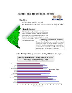 Family and Household Income