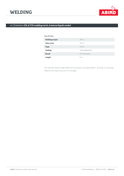 CK 18 TIG welding torch, 8 metres liquid-cooled