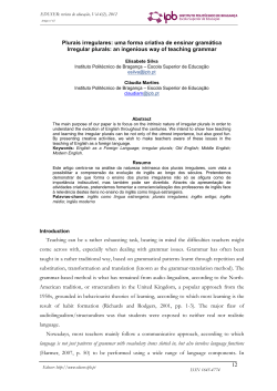 Educa&ccedil;&atilde;o 12 Plurais irregulares