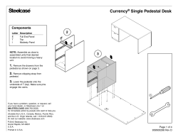 Currency Single Pedestal Desk