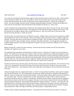 Hello Tang Friends, www.tangofthenorthlodge.com Fall, 2013 Terry