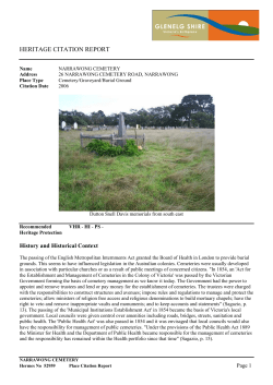 heritage citation report