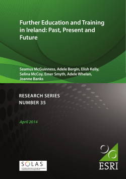 Executive Summary - The Economic and Social Research Institute