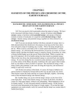 chapter 1 elements of the physics and chemistry of the earth`s surface