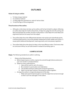 outlines - Everett Community College