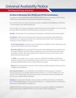 403B Universal Availability Notice
