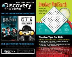 Broadway Word Search