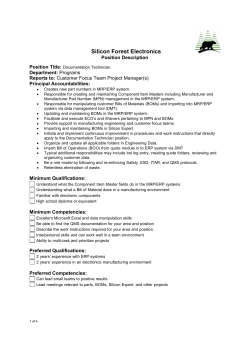 Documentation Technician 3.0