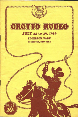 Grotto Rodeo - 1939 - Monroe County GenWeb