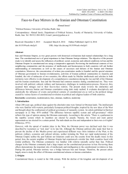 Face-to-Face Mirrors in the Iranian and Ottoman