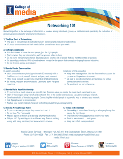 Networking 101
