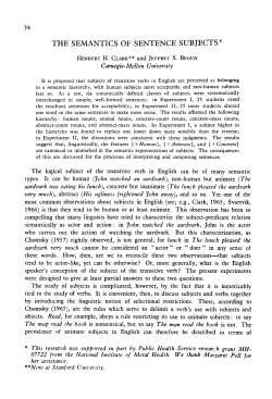 the semantics of sentence subjects