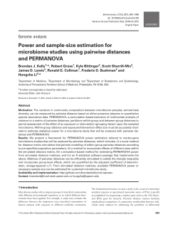 Power and sample-size estimation for microbiome studies using