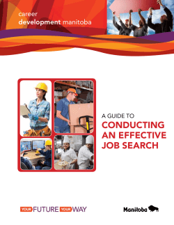 ConduCting an EffECtivE Job SEarCh
