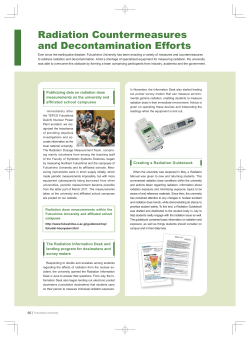 Decontamination EffortsResearch Read about our efforts in ensuring