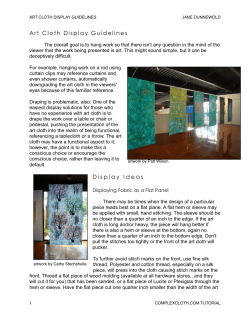 Art Cloth Display Guidelines