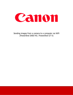 Sending images from a camera to a computer via WiFi