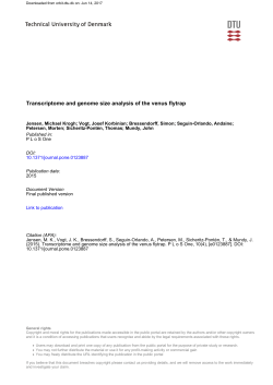 Transcriptome and genome size analysis of the venus flytrap