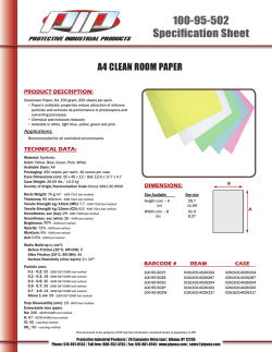 A4 CLEAN ROOM PAPER
