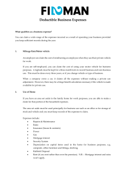 Deductible Business Expenses