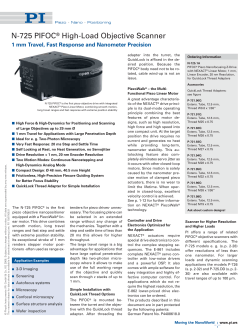 N725 Microscopy Lens Positioner with PiezoWalk long positiong