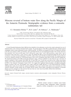 Miocene reversal of bottom water flow along the