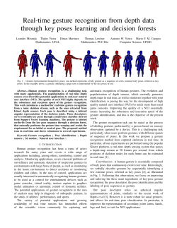 Real-time gesture recognition from depth data through key poses