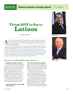 Things NOT to Say to Latinos - DiversityInc Best Practices