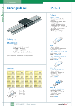 mechanics Linear guide rail LFS-12-3