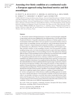 Assessing river biotic condition at a continental scale
