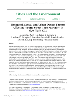 Biological, Social, and Urban Design Factors Affecting Young Street
