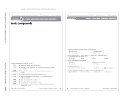 Study Guide for Content Mastery