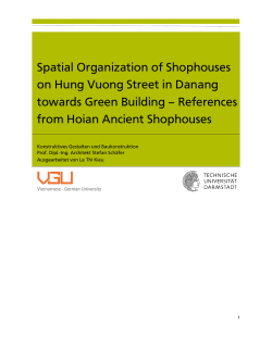 Spatial Organization of Shophouses on Hung Vuong Street in
