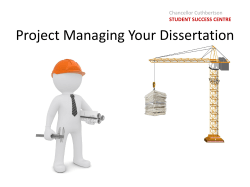 Managing Your SEDV 625 Project