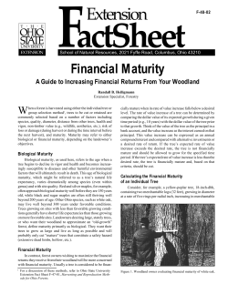 Financial Maturity of Trees