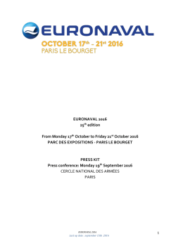 Press kit - Euronaval