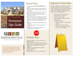 Guide - City of Simpsonville